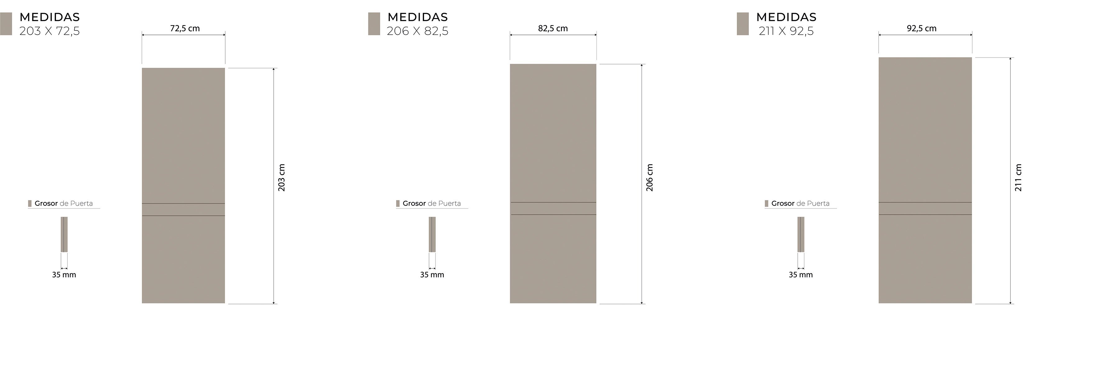 Medidas Técnicas Acrux Corredera Casoneto